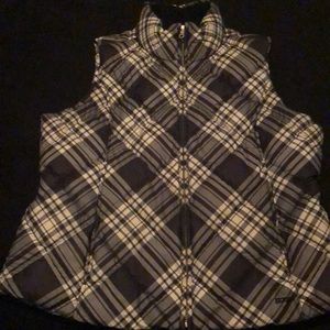 Eddie Bauer Premium Quality Goose Down Plaid Vest